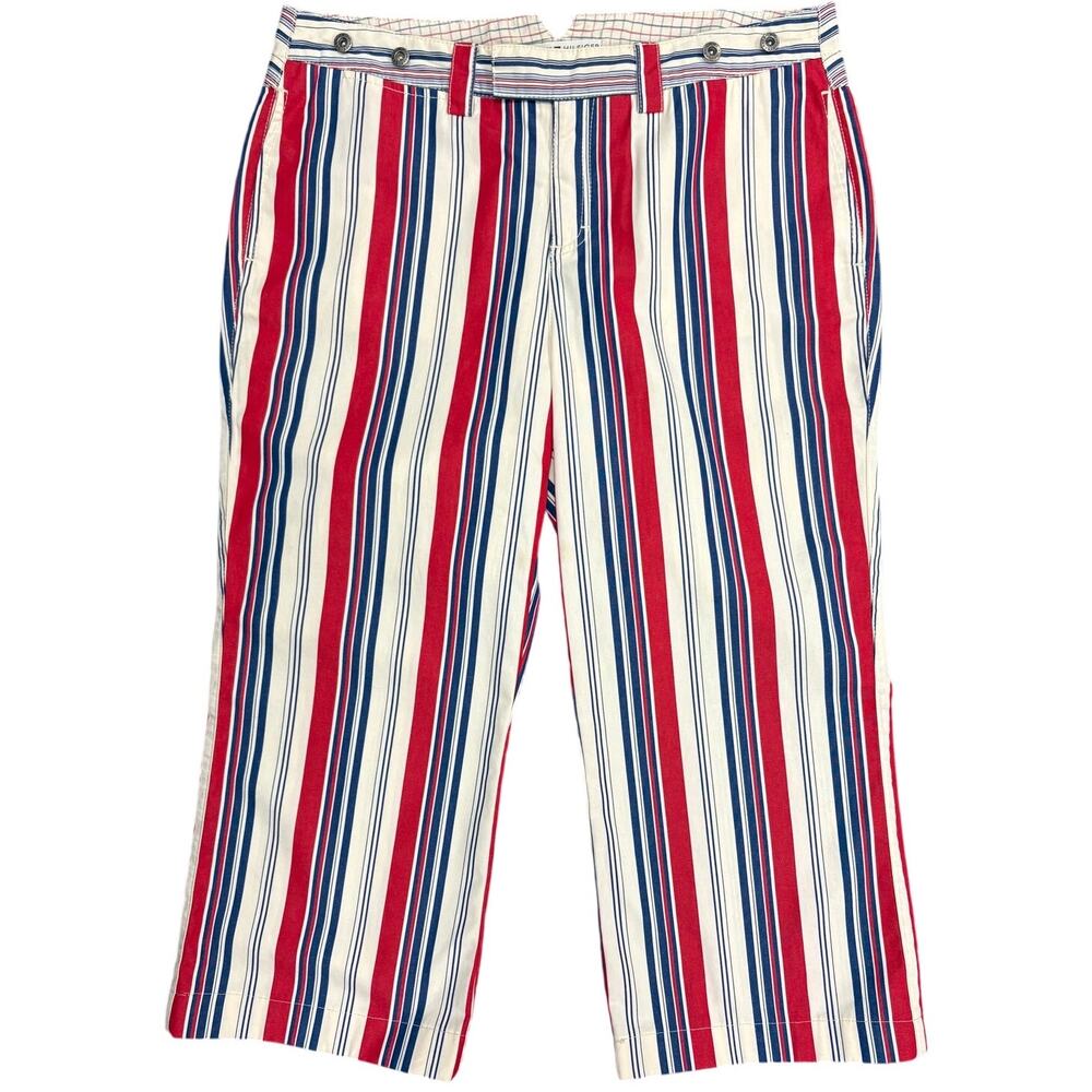 Y2K Tommy Hilfiger Cotton Striped Capris